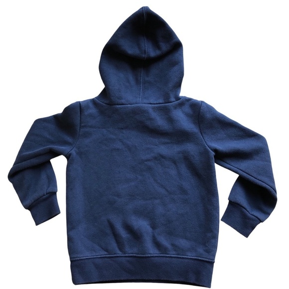 Nike Toddler Sweatshirt Hoodie Navy Blue White Swoosh 2T - Picture 2 of 6